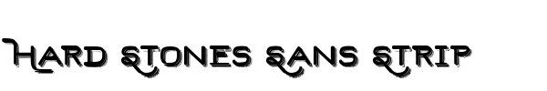 Hard Stones Sans Strip font preview